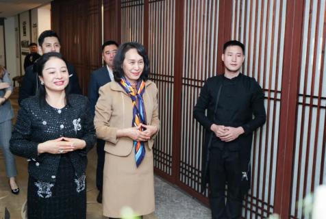 罗湖区人大常委副主任谭会茹一行莅临天辰娱乐调研